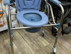 Commode chair with wheels