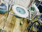 Commode Chair With Wheels Height Adjustable