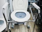 Commode Chair With Wheels Height Adjustable