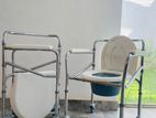 Commode / Shower Chair With Wheels Fodable