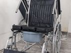 Commode Wheel Chair Arm Adjustable & Foldable