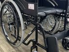 Commode Wheel Chair Black Edition with Safety Belt