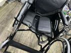 Commode Wheel Chair Black Edition with Safety Belt