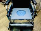 Commode Wheel Chair Fiber Seat with Cushion