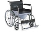 Commode Wheel Chair Foldable කොමඩ් රෝද පුටු