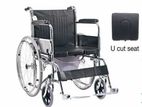 Commode Wheel Chair Foldable කොමඩ් රෝද පුටු