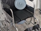 Commode Wheel Chair Foldable කොමඩ් රෝද පුටු