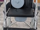 Commode Wheel Chair Foldable කොමඩ් රෝද පුටු