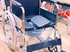 Commode Wheel Chair Foldable කොමඩ් රෝද පුටු