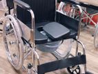 Commode Wheel Chair Foldable කොමඩ් රෝද පුටු