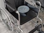 Commode Wheel Chair Foldable කොමඩ් රෝද පුටු