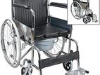 Commode Wheel Chair Foldable කොමඩ් රෝද පුටු