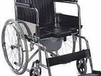 Commode Wheel Chair Foldable කොමඩ් රෝද පුටුව