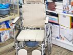 Commode Wheel Chair Full Option Beige Color