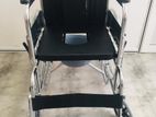 Commode Wheel Chair කොමඩ් රෝද පුටු- Foldable