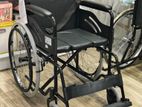 Commode Wheel Chair Powder Coated Black Edition + Safety Belt