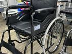 Commode wheelchair black edition with safety belt