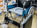 Commode Wheelchair Crome Plated Steel Frame