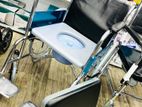 Commode Wheelchair Fiber Seat with Cushion