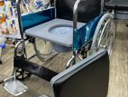 Commode wheelchair fiber seat with cushion