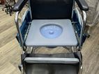 Commode Wheelchair fiber seat with cushion