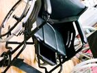 Commode Wheelchair Powder Coated Black Edition With Safety Belt