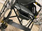 Commode Wheelchair Powder Coated Black Edition With Safety Belt