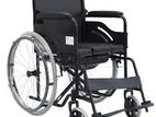 Commode Wheelchair Powder Coated Black Edition With Safty Belt