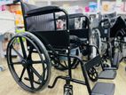 Commode Wheelchair Powder Corted Black Alloy Wheels
