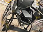 Commode Wheelchair Powder Corted Black Edition With Safety Belt