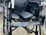 Commode Wheelchair Powder Corted Black Edition With Safety Belt