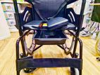 Commode Wheelchair Powder Corted Black Edition With Safety Belt