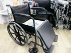 Commode Wheelchair Powder Corted Black Fiber Seat Alloy Wheel