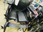 Commode Wheelchair Powder Corted Black With Safety Belt