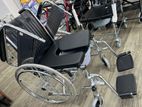 Commode wheelchair with arm decline