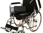 Commode Wheelchair with Arm Decline