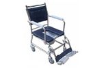 Commode Wheelchair With Castor Wheel