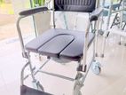 Commode Wheelchair With Castor Wheels