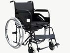 Commode Wheelchair with Hard Tire