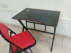 Comouter Desak With Folding Chair 🖤 Black & Red ❤️ Combo