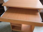Computer table with pullout keyboard tray