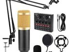 Condencer Microphone With V8 Sound Card