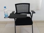 Conference hall chair with writing pad