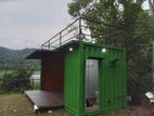 container box modification office, cabana, cafe and restaurant