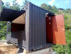 container box modification office, cabana, cafe and restaurant