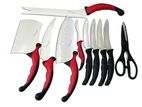 Contour Pro Knives - 10 Pcs Stainless Steel Kitchen Knife Set