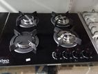 COOKER HOBS 4 BURNER EURO - GLASS TOP