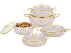 Cookware Casserole Set Granit 9PCS