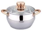 COOKWARE CASSEROLE WITH LID 24CM SS SONIFER