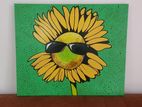 Cool Sunflower Canvas
